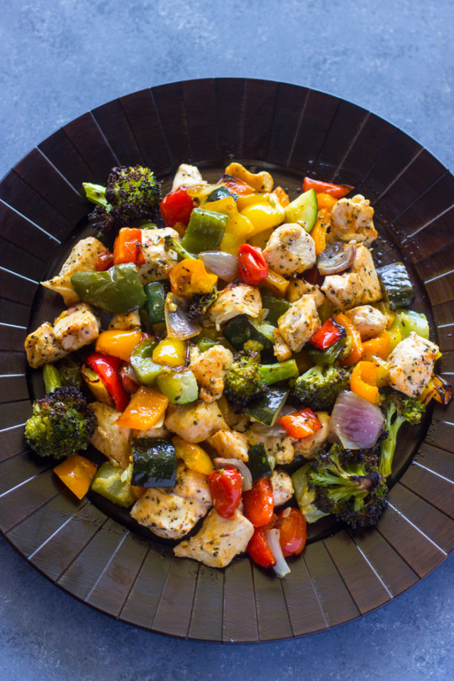 Minute Healthy Roasted Chicken And Veggies Gimme Delicious