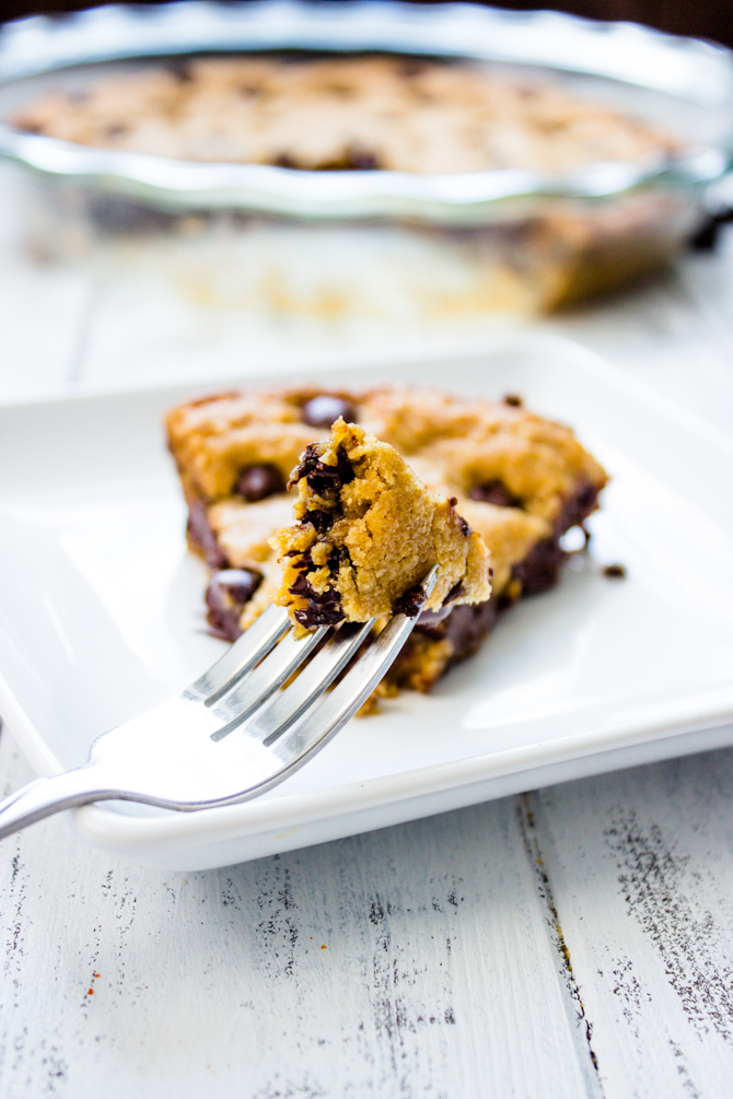 The Perfect Oatmeal Chocolate Chip Cookie Pie