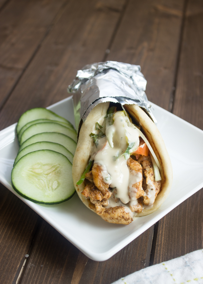 Quick and Easy Chicken Gyros with Tzatziki Sauce