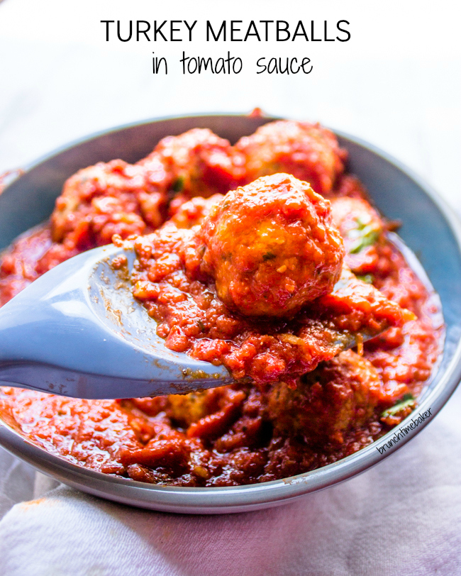 Easy Cooking Turkey Meatballs In Tomato Sauce Gimme Delicious