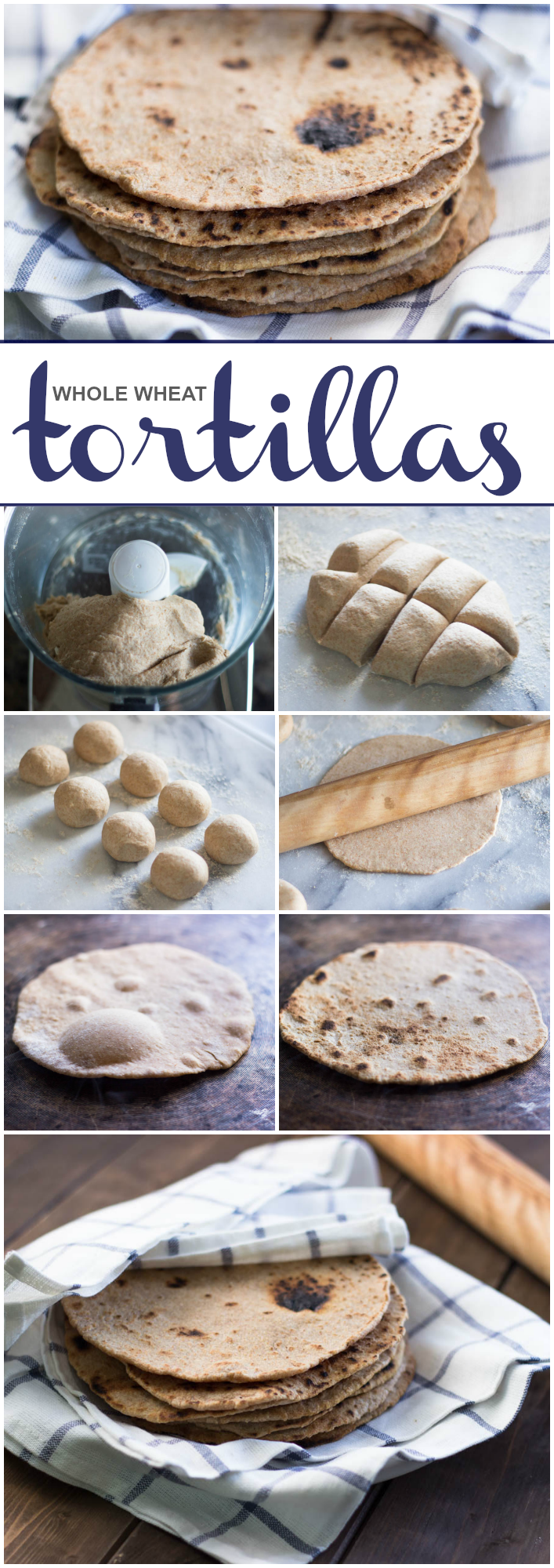 How to Make Homemade Whole Wheat Tortillas #mexican #easy #healthy #recipe