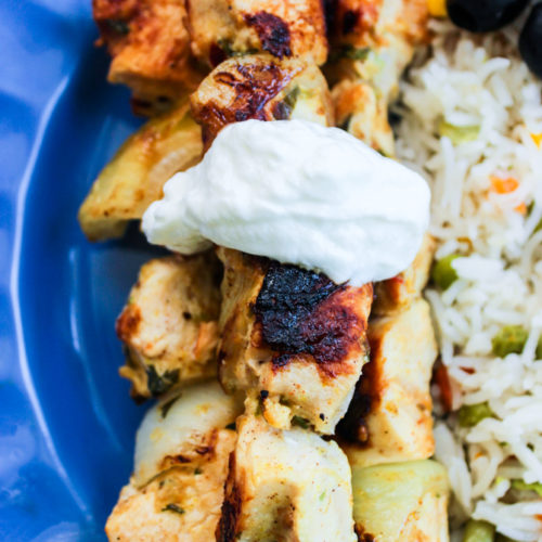 Mediterranean hotsell chicken skewers