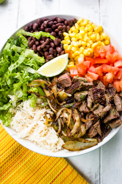 Better Than Chipotle Homemade Steak Burrito Bowls | Gimme Delicious