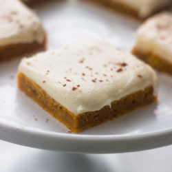 Pumpkin Bars with Cream Cheese Frosting | Gimme Delicious