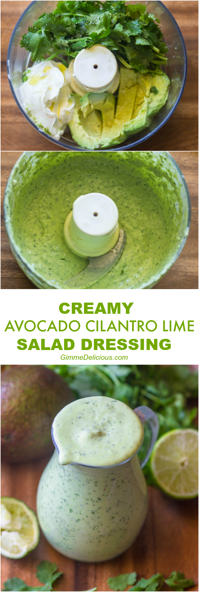 Healthy Creamy Avocado Cilantro Lime Dressing