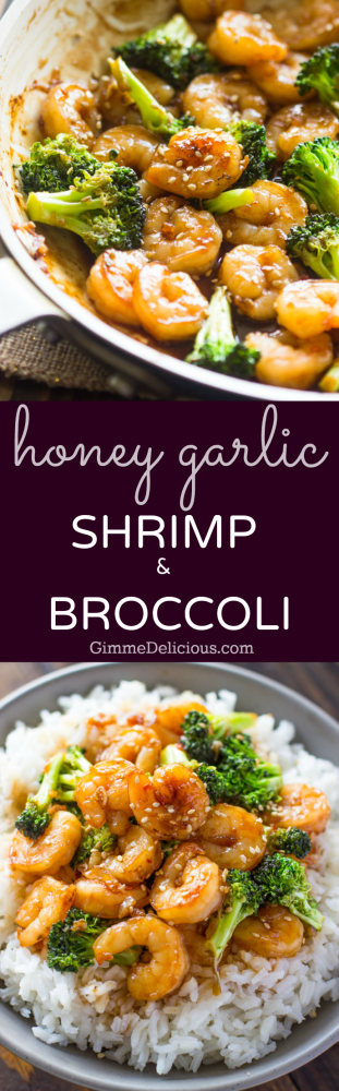 Easy Honey Garlic Shrimp and Broccoli