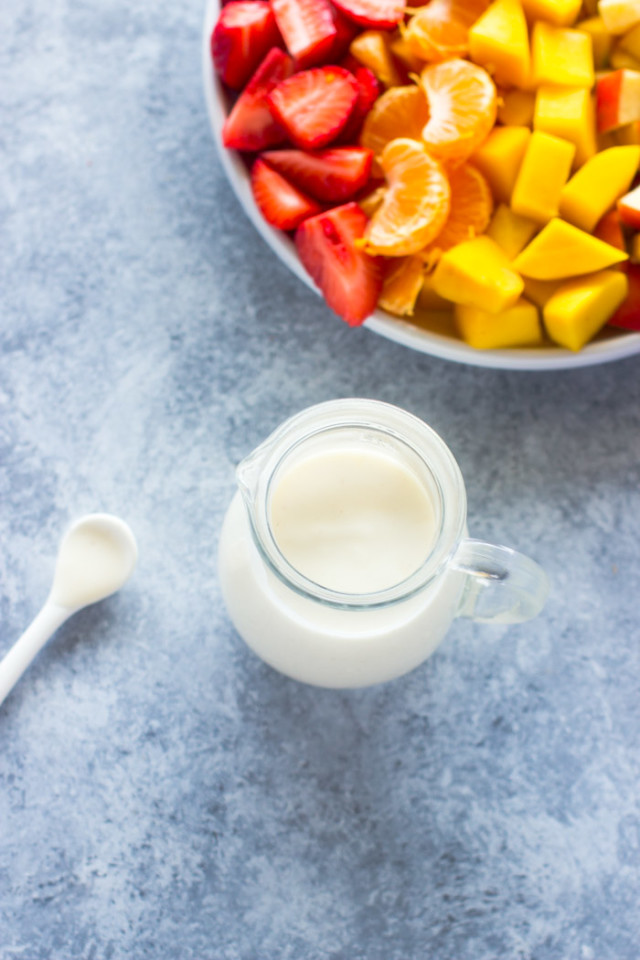 3 Ingredient Healthy Honey Yogurt Fruit Sauce Dip Gimme Delicious