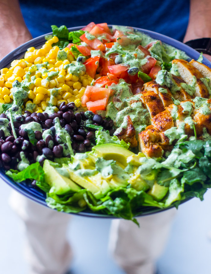Southwestern Chicken Salad With Creamy Cilantro Dressing Gimme Delicious