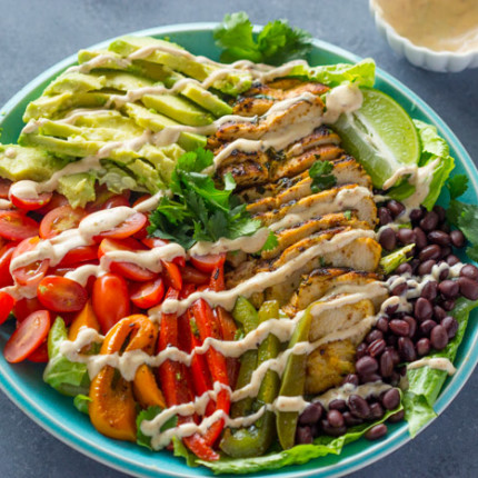 Cilantro Lime chicken Salad with skinny chipotle Ranch Dressing | Gimme ...