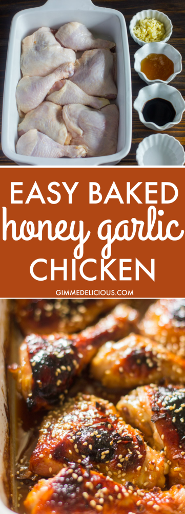 Easy Baked Honey Garlic Chicken 