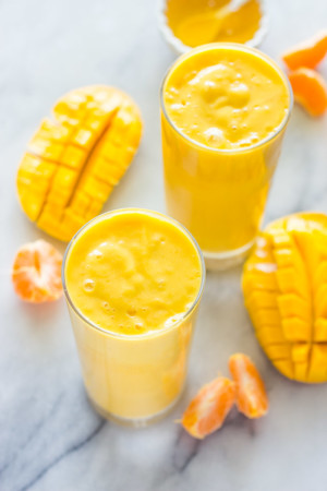 Healthy Mango Orange Banana Sunrise Smoothie | Gimme Delicious