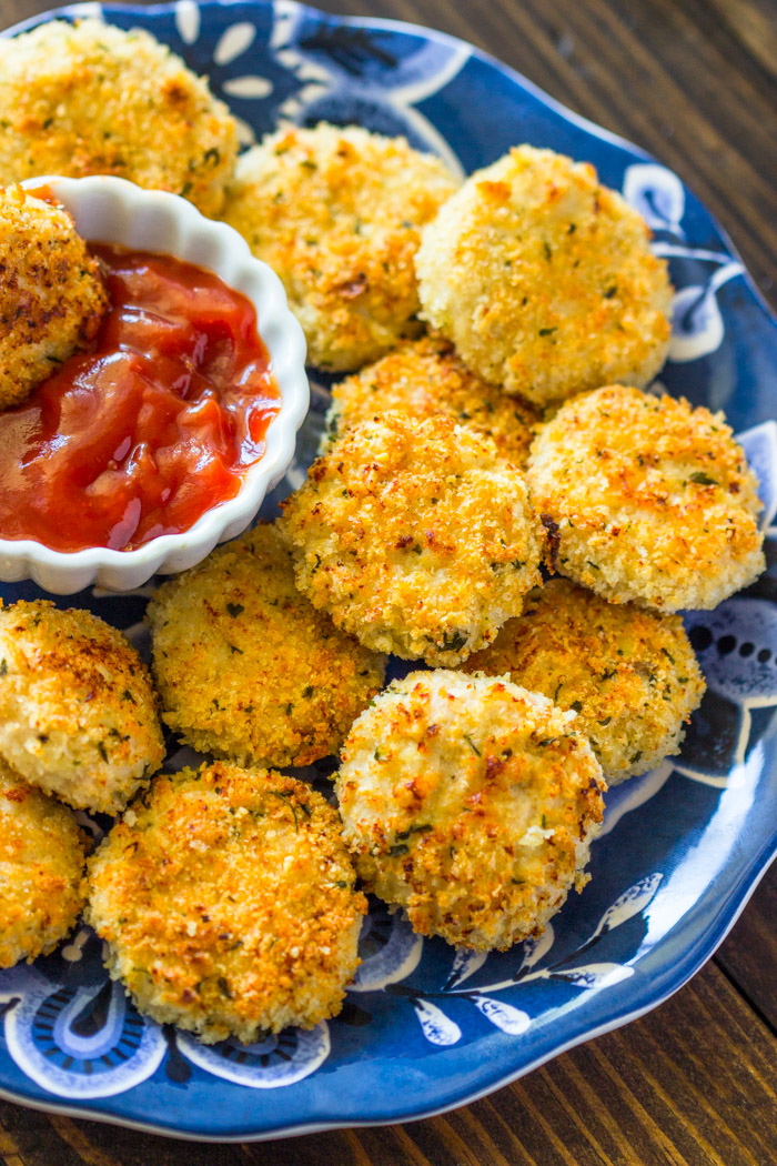 Healthy Baked Parmesan Chicken Nuggets