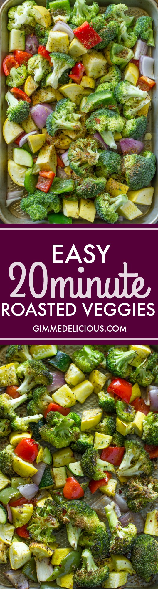 Easy 20 Minute Roasted Veggies