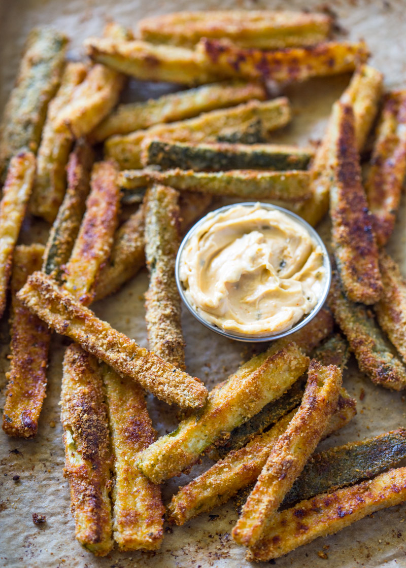 The Best Crispy Baked Zucchini Fries