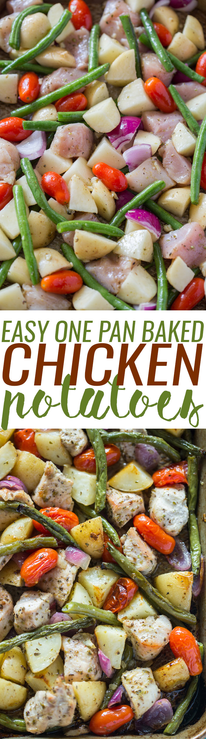 Easy One Pan Roasted Chicken & Potatoes