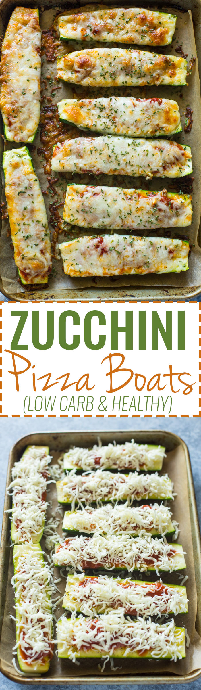Healthy Low-Carb Zucchini Pizza Boats (VIDEO)