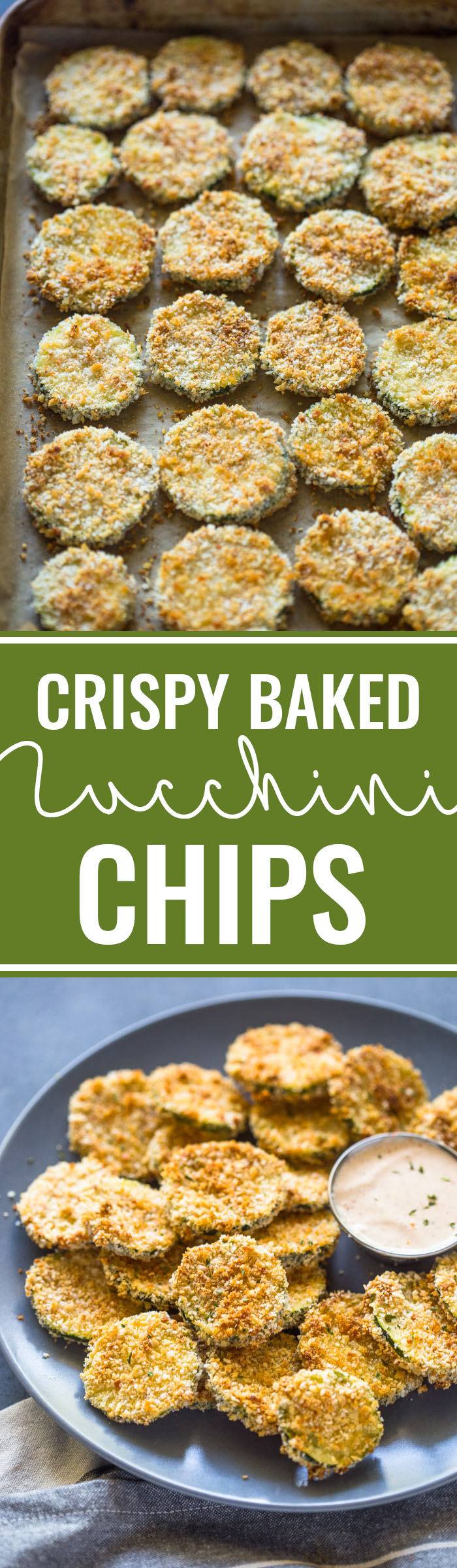 Healthy Crispy Baked Zucchini Chips