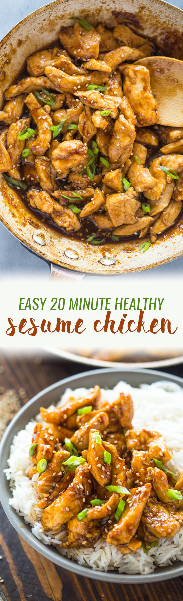 Healthier 20 Minute Sesame Chicken