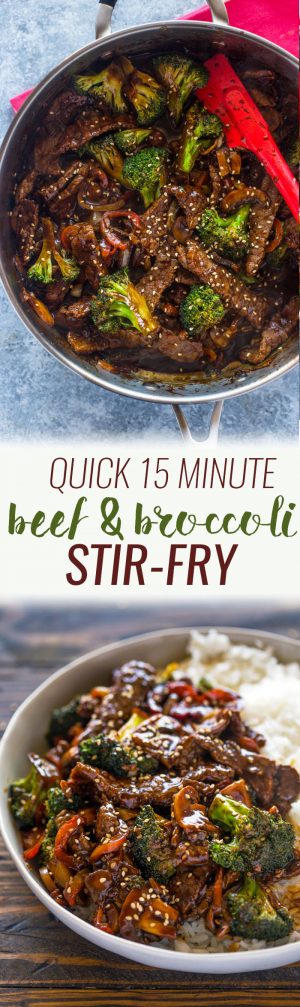 Quick 15 Minute Beef and Broccoli Stir Fry | Gimme Delicious