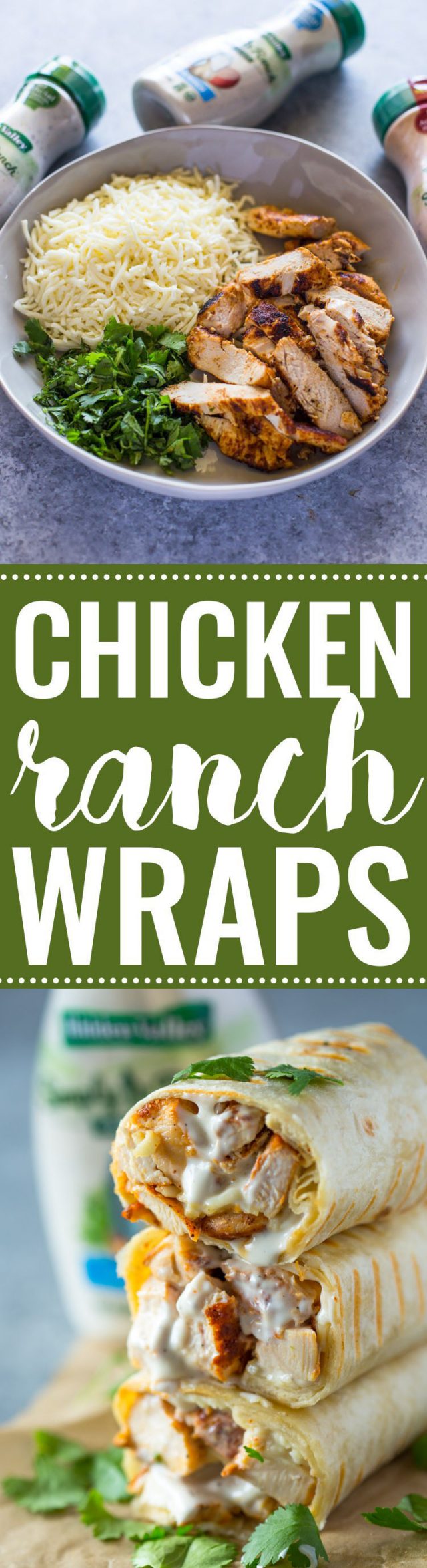 Chicken Ranch Wraps | Gimme Delicious