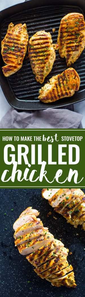 How to Grill Chicken on Stove-Top (Easy Grill Pan Method) | Gimme Delicious