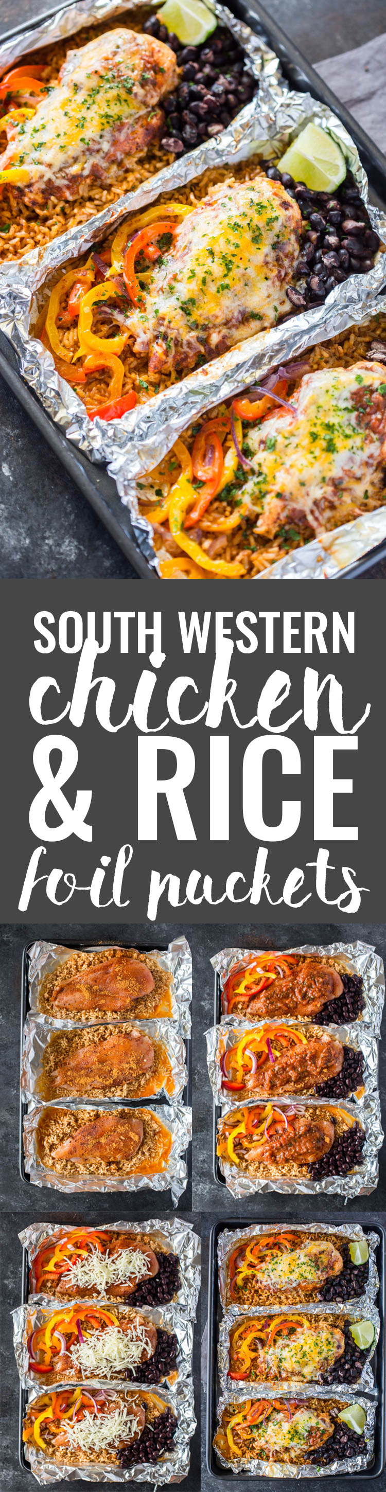 Southwestern Chicken & Rice Foil Packets 