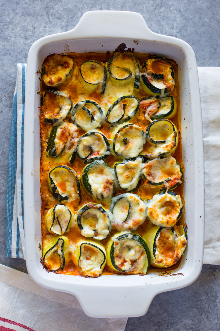 Low Carb Zucchini Lasagna Roll Ups Gimme Delicious