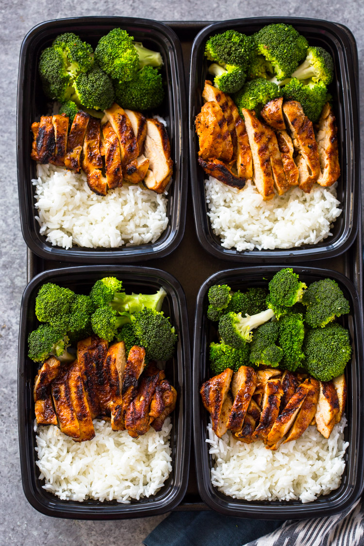 20 Minute Meal Prep Chicken Rice And Broccoli Gimme Delicious