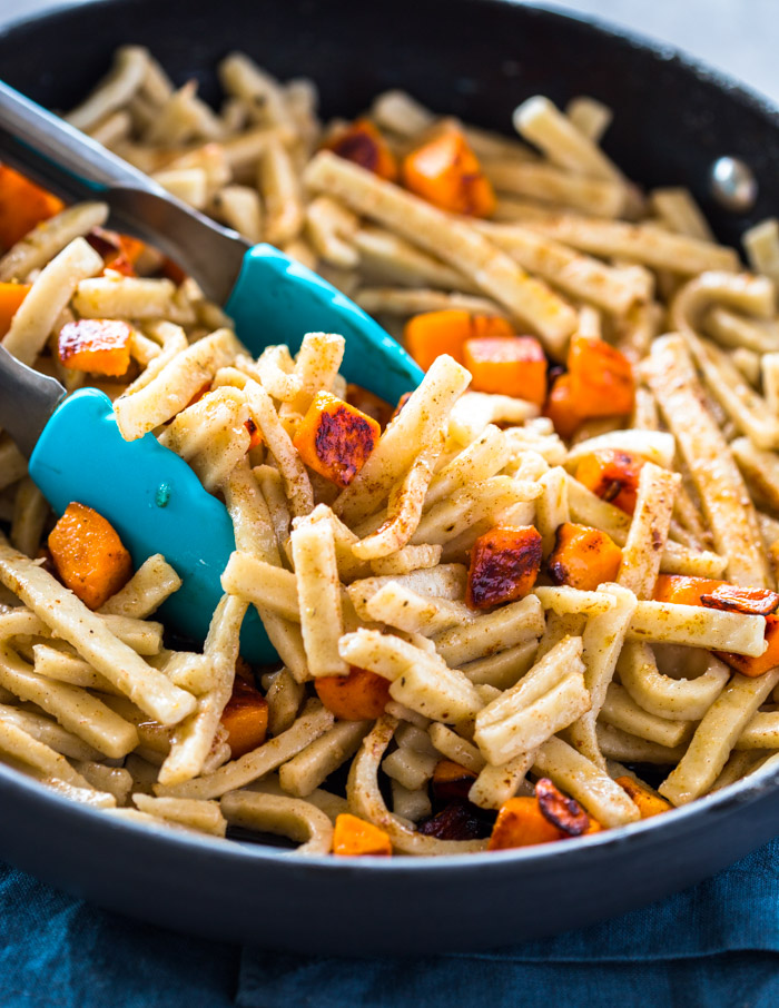 Brown Butter Egg Noodles with Sweet Potatoes