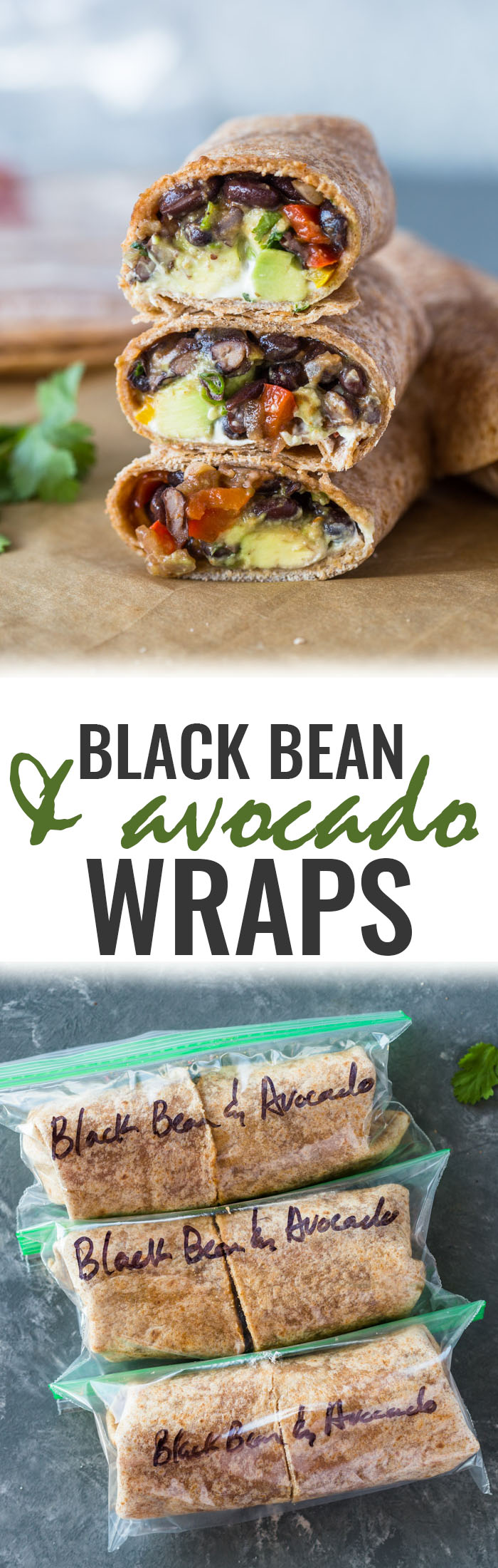 Black Bean and Avocado Wraps 