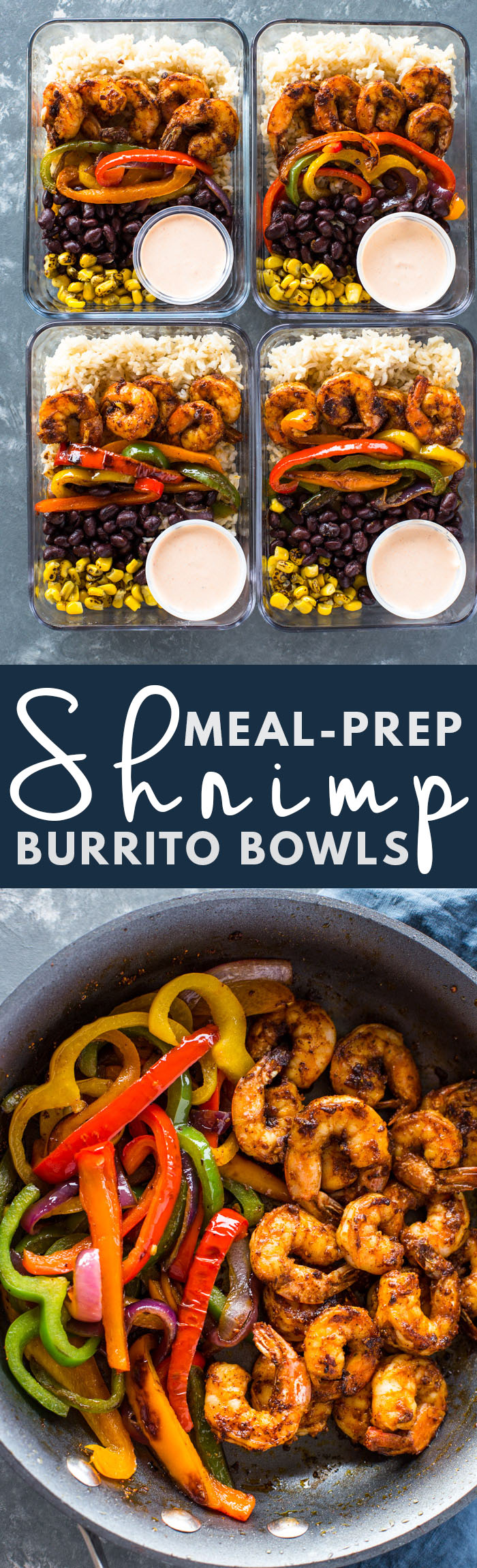 Meal-Prep Shrimp Burrito Bowls 
