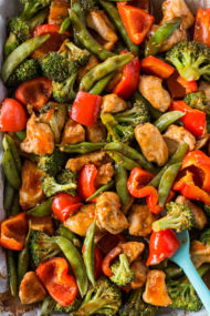 Baked Sweet Chili Chicken & Veggies | Gimme Delicious