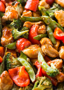 Baked Sweet Chili Chicken & Veggies | Gimme Delicious