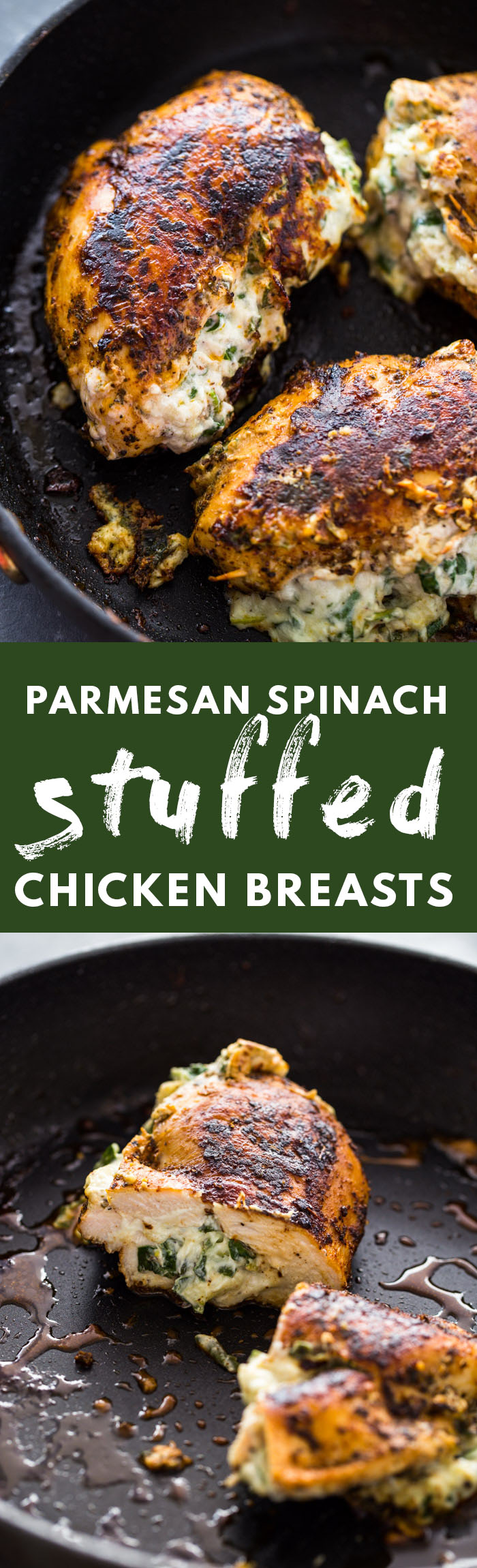 Cream Cheese Spinach Stuffed Chicken (Low-carb, Keto) 