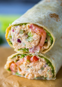 Spicy Sriracha Tuna Wraps | Gimme Delicious