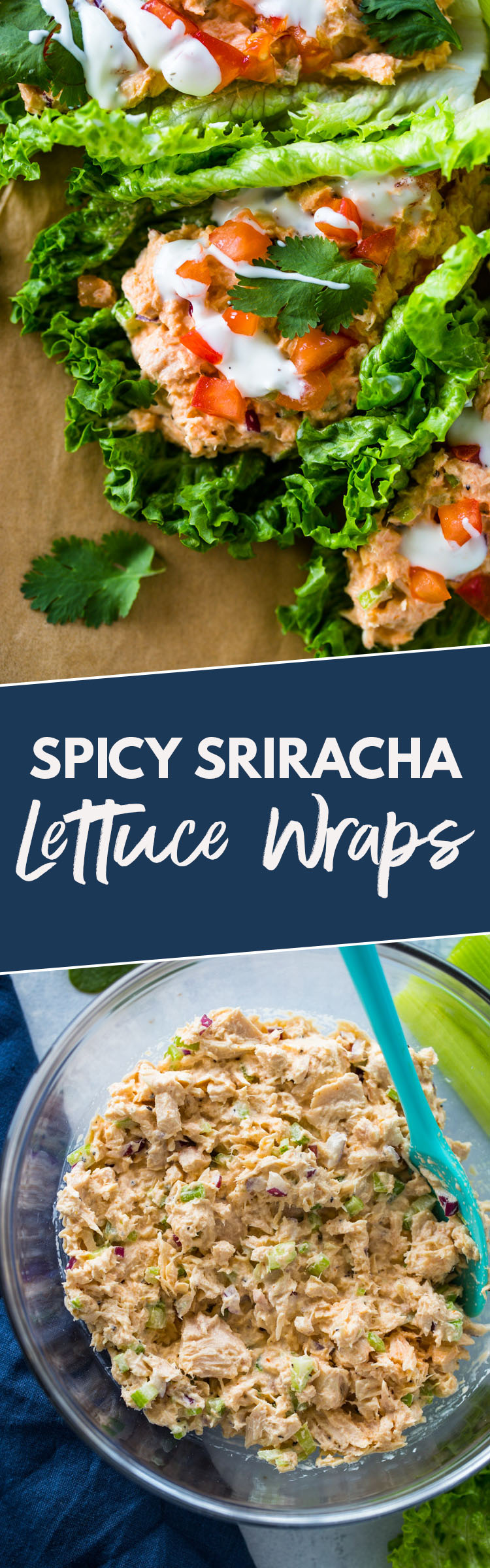 Spicy Sriracha Tuna Lettuce Wraps (Low Carb, Keto)