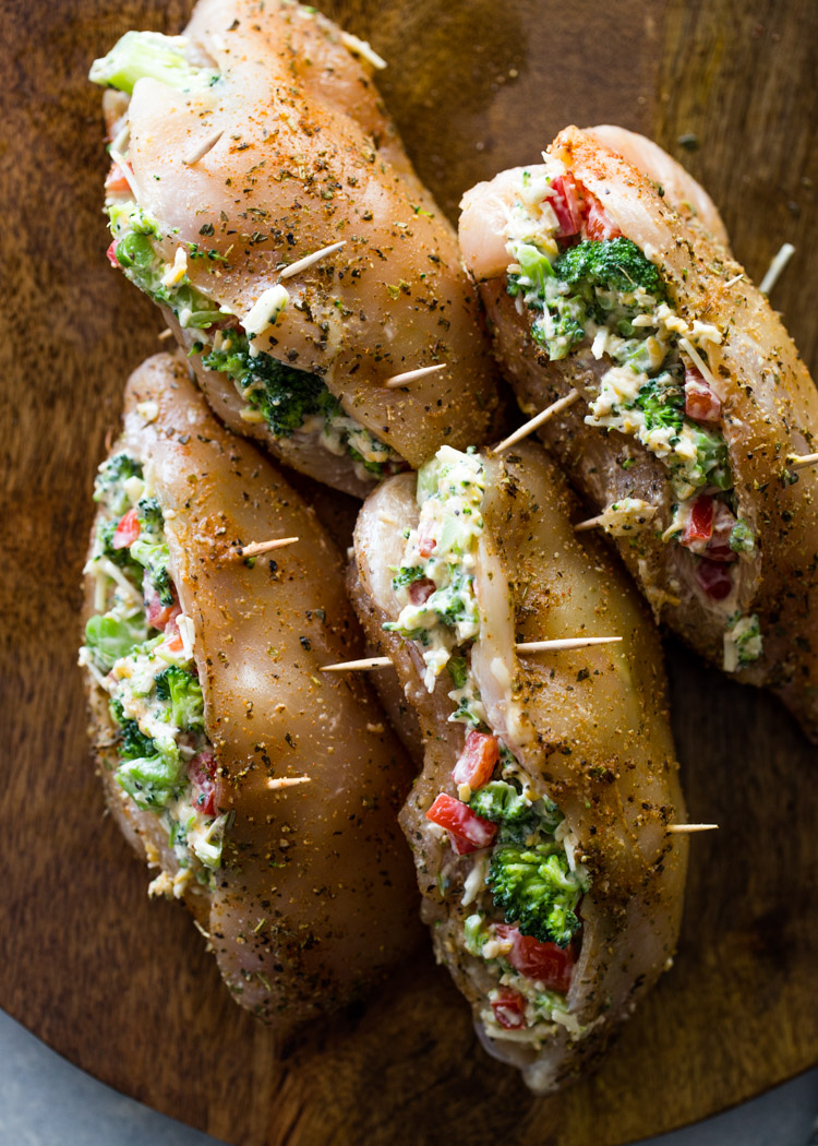 Cheesy Broccoli Stuffed Chicken