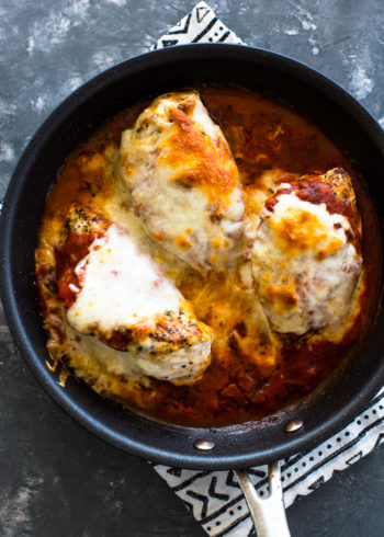 Keto Stuffed Chicken Parmesan | Gimme Delicious