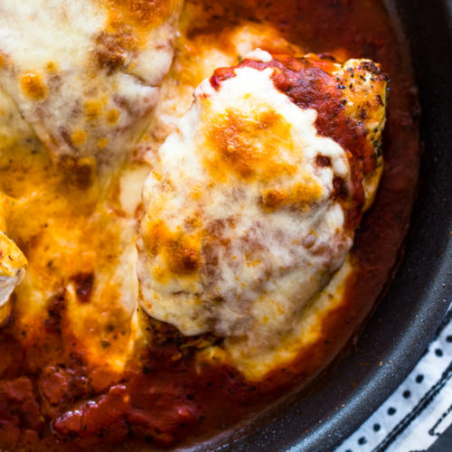 Keto Stuffed Chicken Parmesan | Gimme Delicious