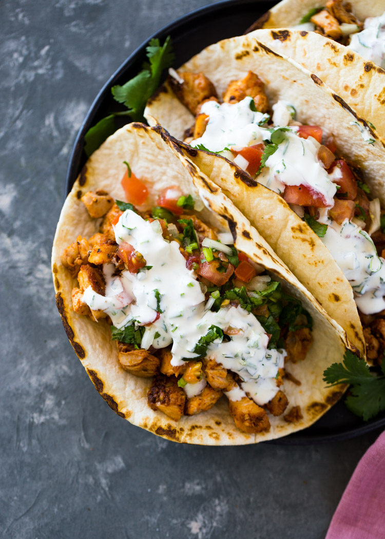 Easy 20 Minute Chicken Tacos | Gimme Delicious