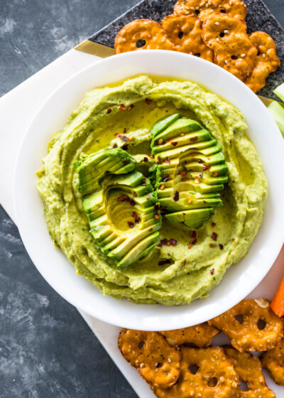 Healthy Avocado Hummus | Gimme Delicious