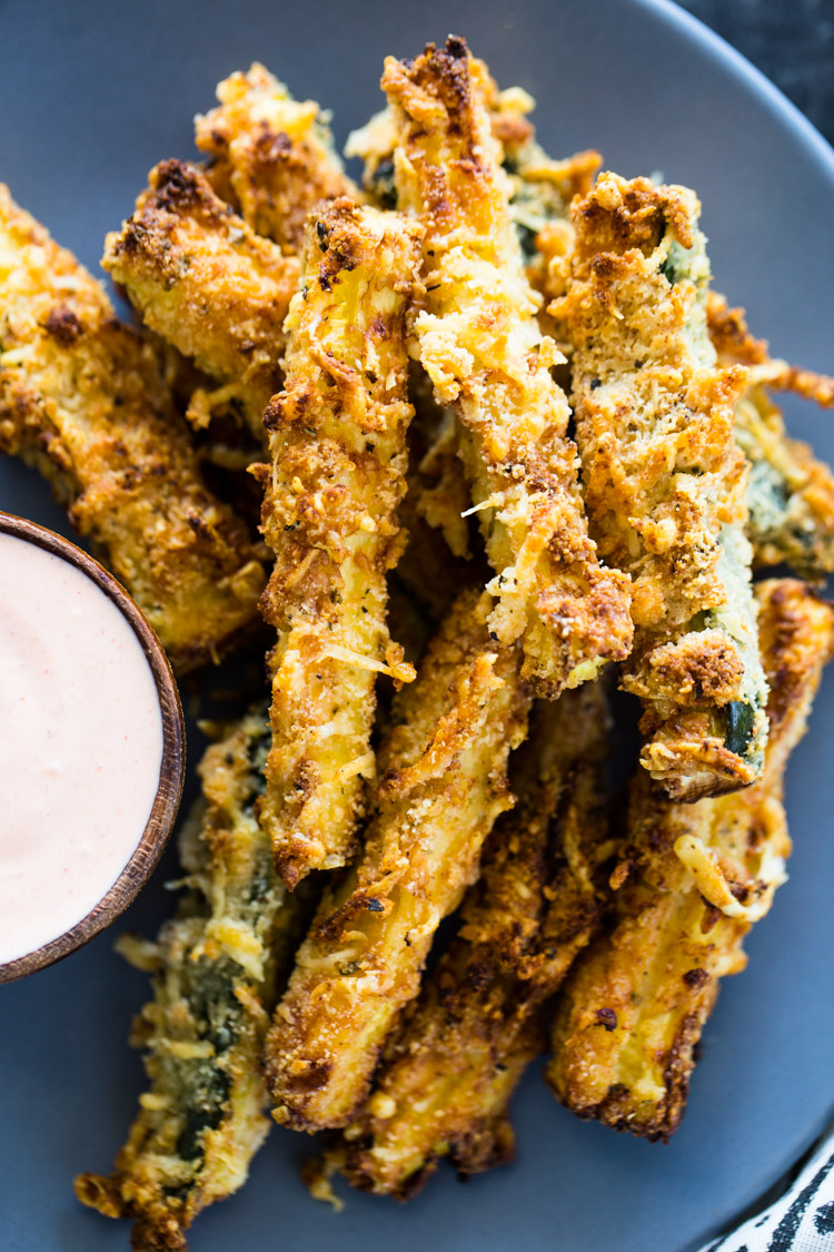 Air Fryer Zucchini Fries Low Carb Keto Gimme Delicious