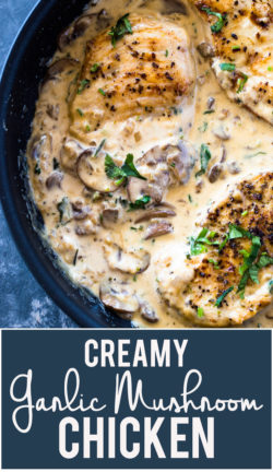 Creamy Garlic Parmesan Mushroom Chicken (Low Carb Keto) | Gimme Delicious