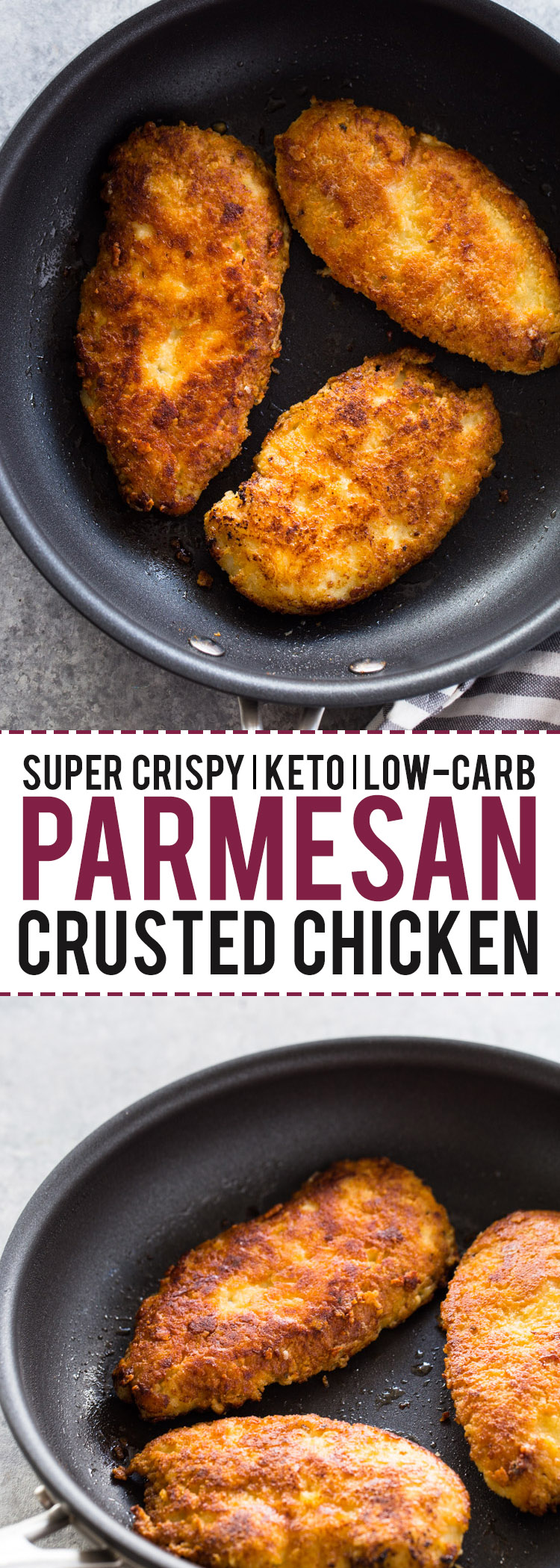 Crispy Parmesan Crusted Chicken Breasts (Low-Carb - Keto)