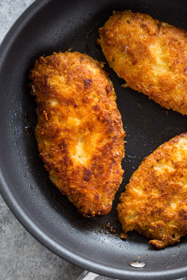 Crispy Parmesan Crusted Chicken Breasts (Low-Carb – Keto) | Gimme Delicious