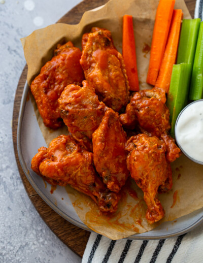 Crispy Air Fryer Chicken Wings (3 Ways!) | Gimme Delicious