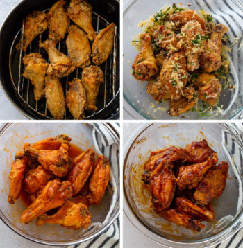 Crispy Air Fryer Chicken Wings (3 Ways!) | Gimme Delicious