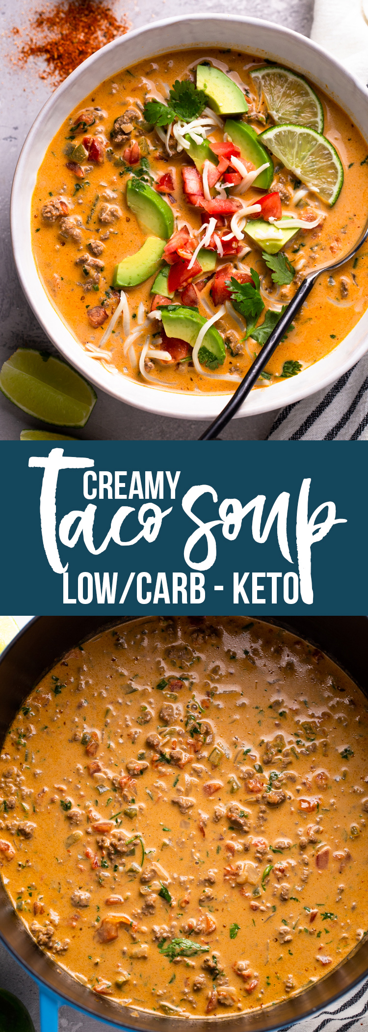 Creamy Taco Soup (Low Carb/Keto)