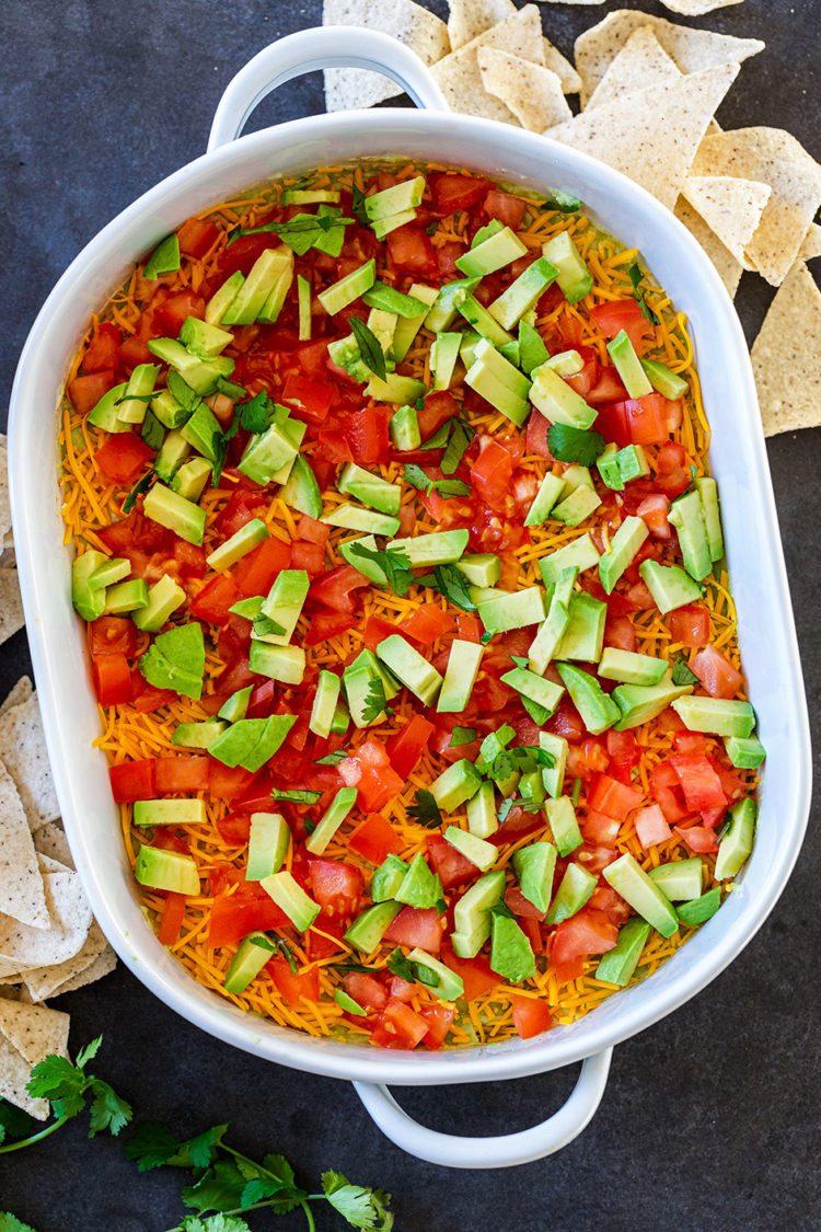 7 Layer Taco Dip | Gimme Delicious