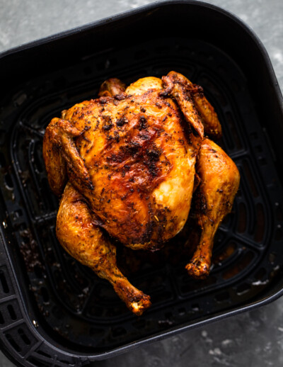 Air Fryer Whole Roast Chicken | Gimme Delicious